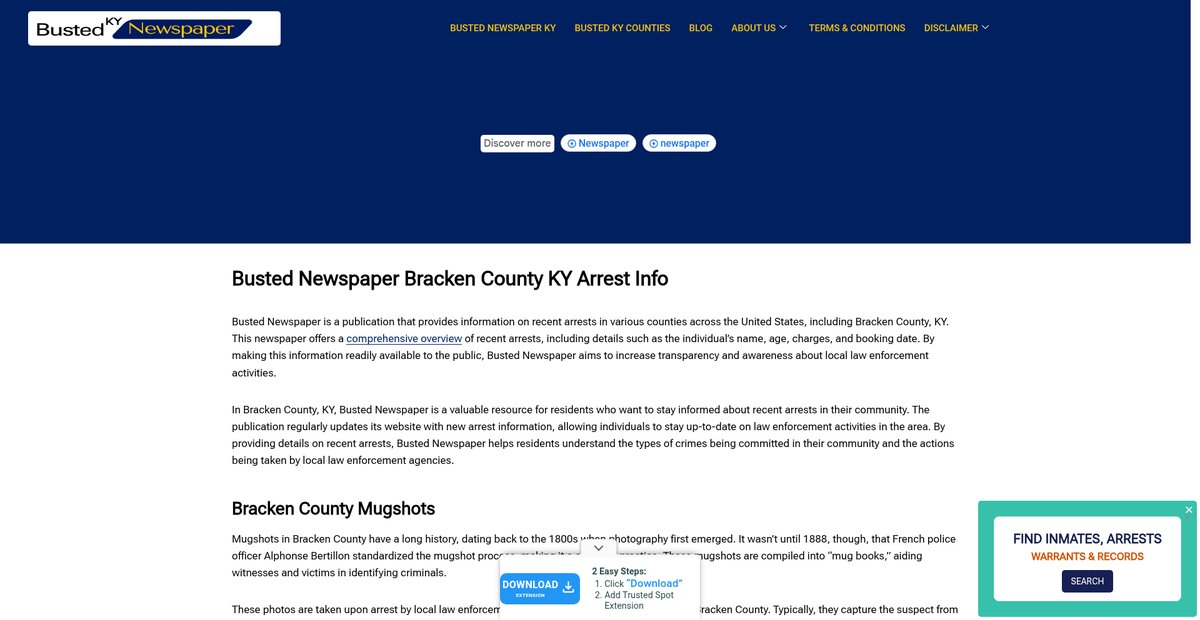 Preview of bustednewspaper-ky.com