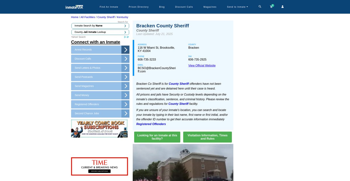 Preview of inmateaid.com