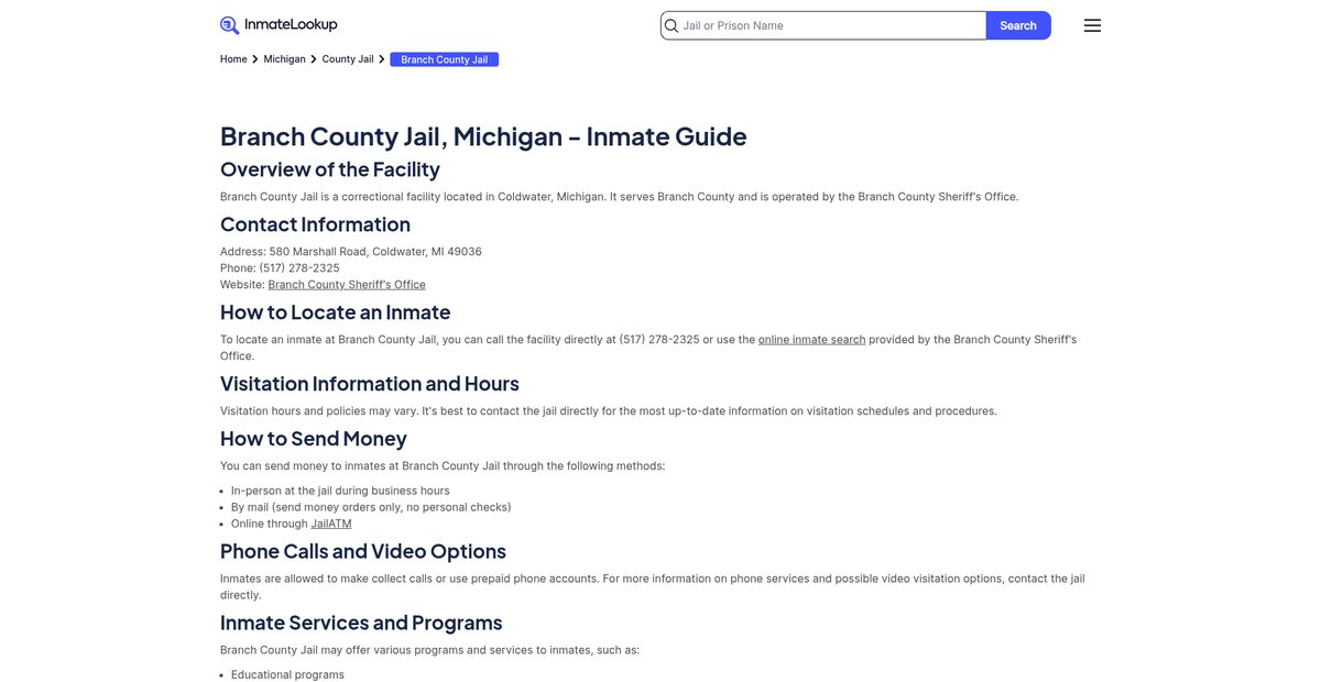 Preview of inmate-lookup.org