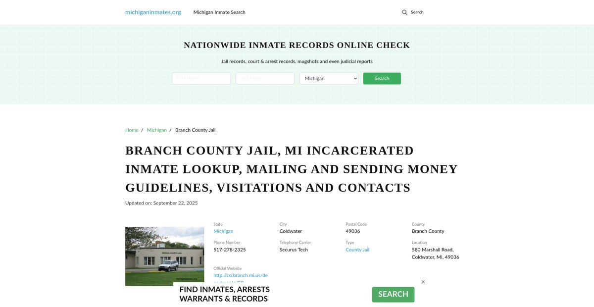Preview of michiganinmates.org