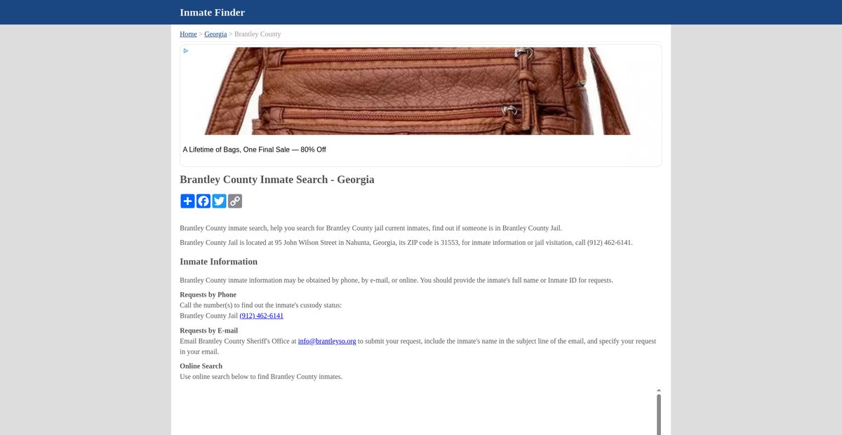 Preview of inmatefinder.org