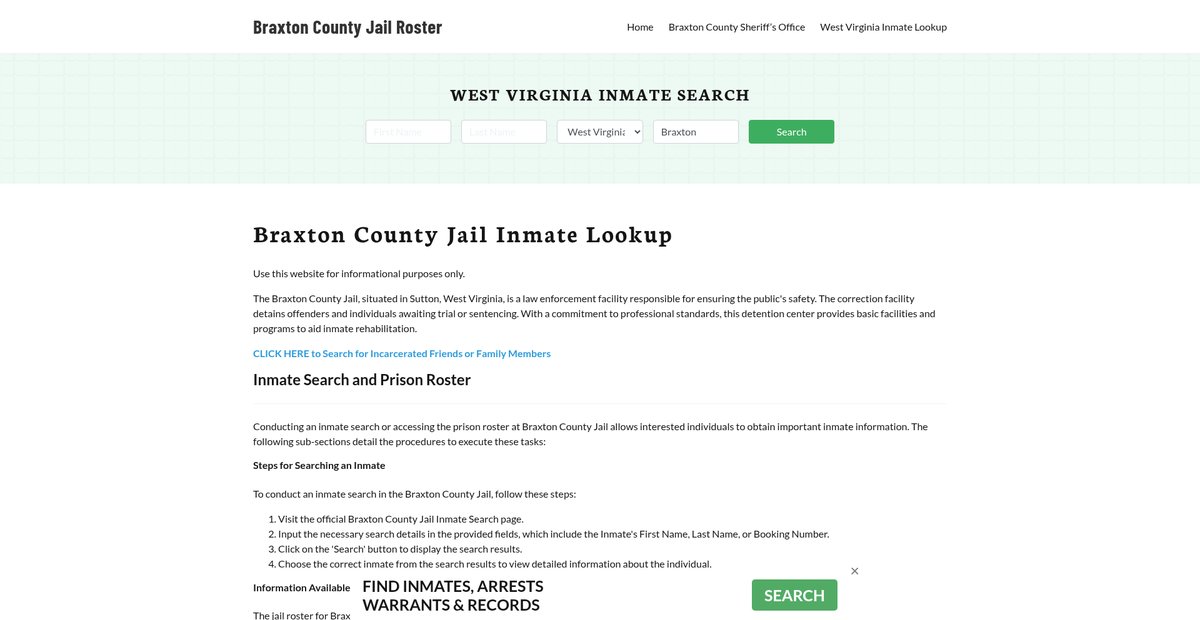 Preview of braxtoncountyjail.org