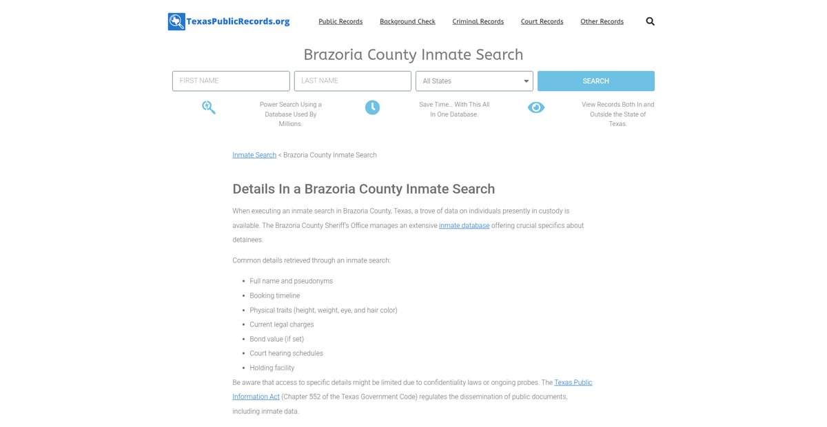 Preview of texaspublicrecords.org