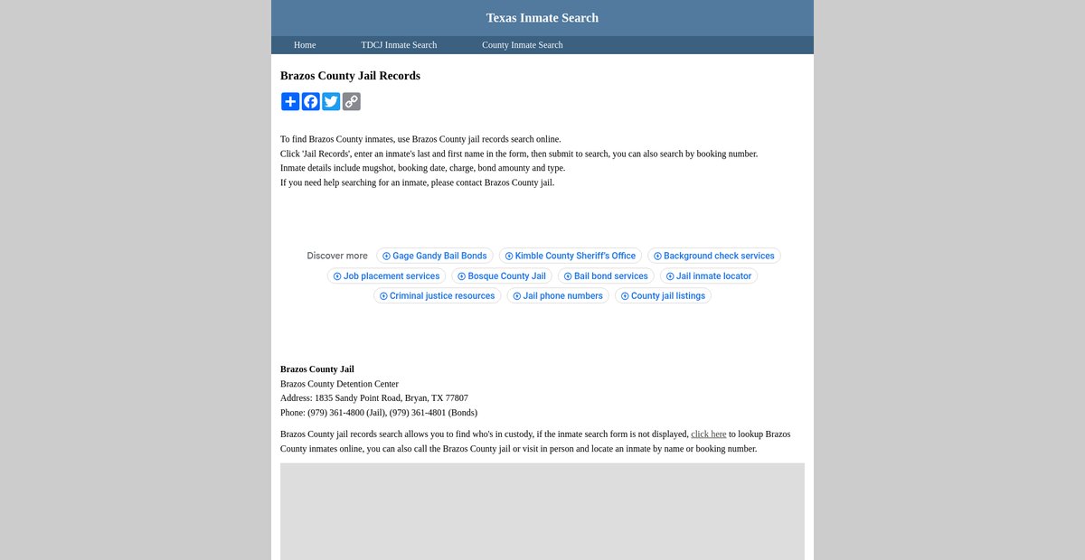 Preview of inmatesearchtexas.org