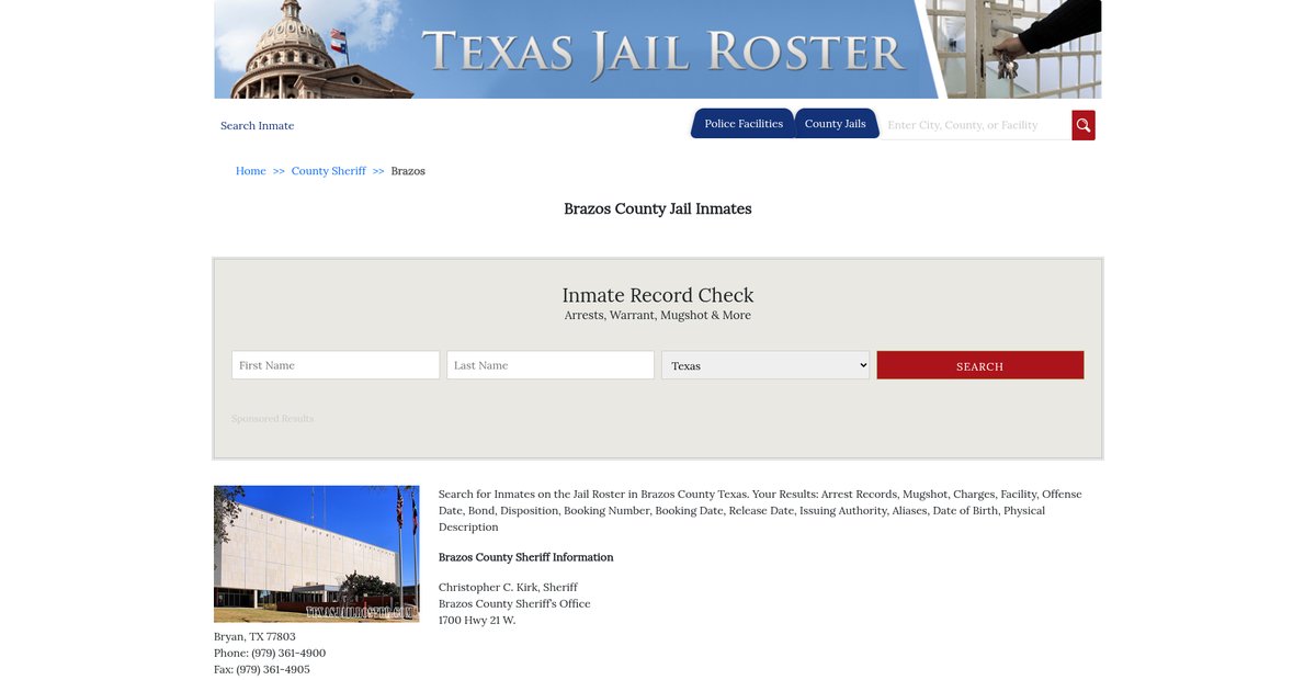 Preview of texasjailroster.com