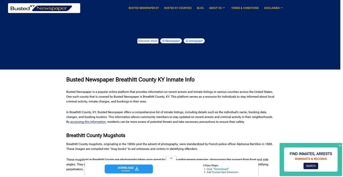 Preview of bustednewspaper-ky.com