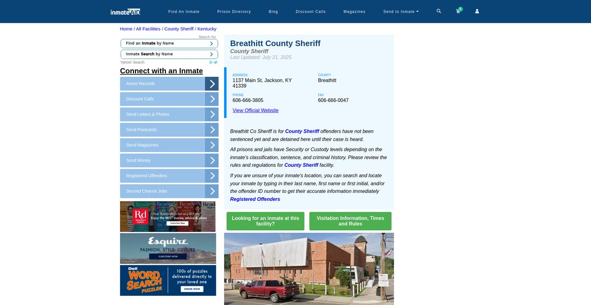 Preview of inmateaid.com