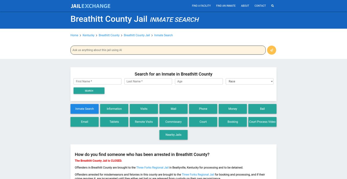 Preview of jailexchange.com