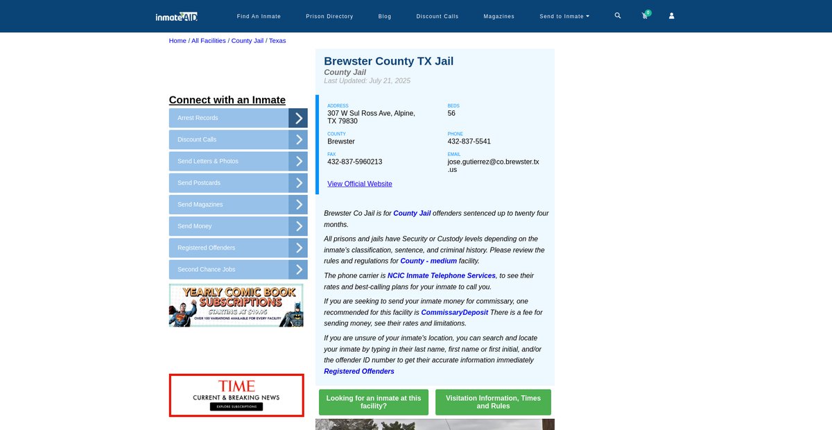 Preview of inmateaid.com