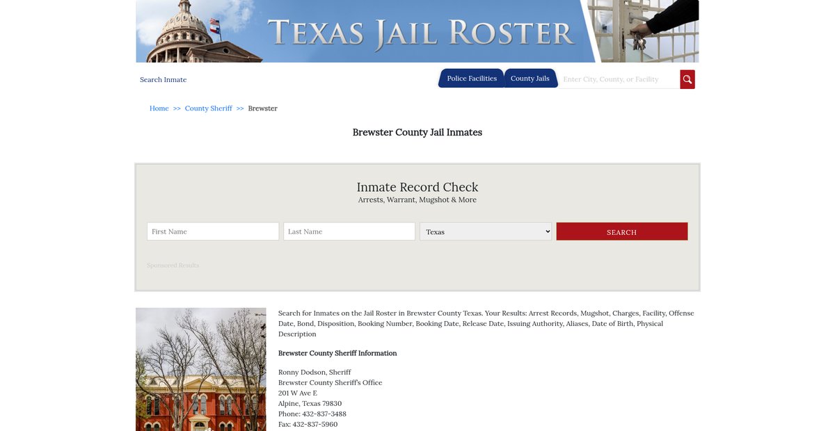 Preview of texasjailroster.com