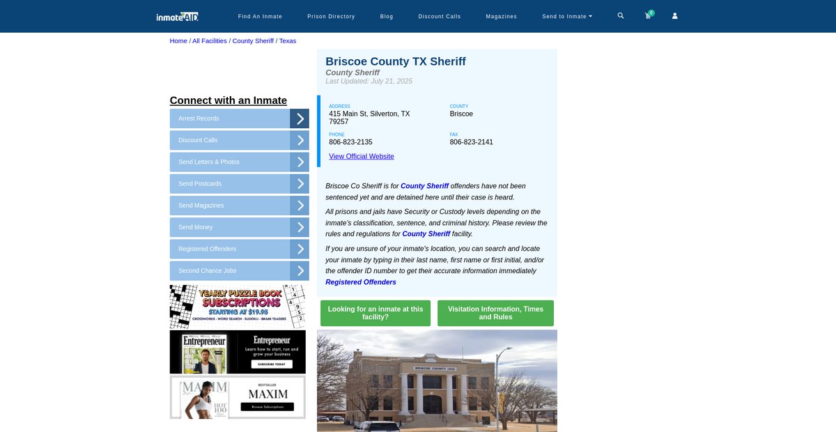 Preview of inmateaid.com