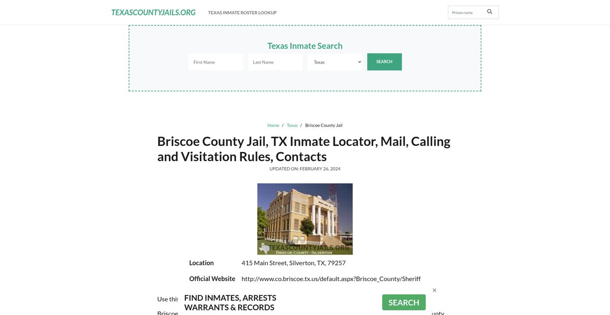 Preview of texascountyjails.org