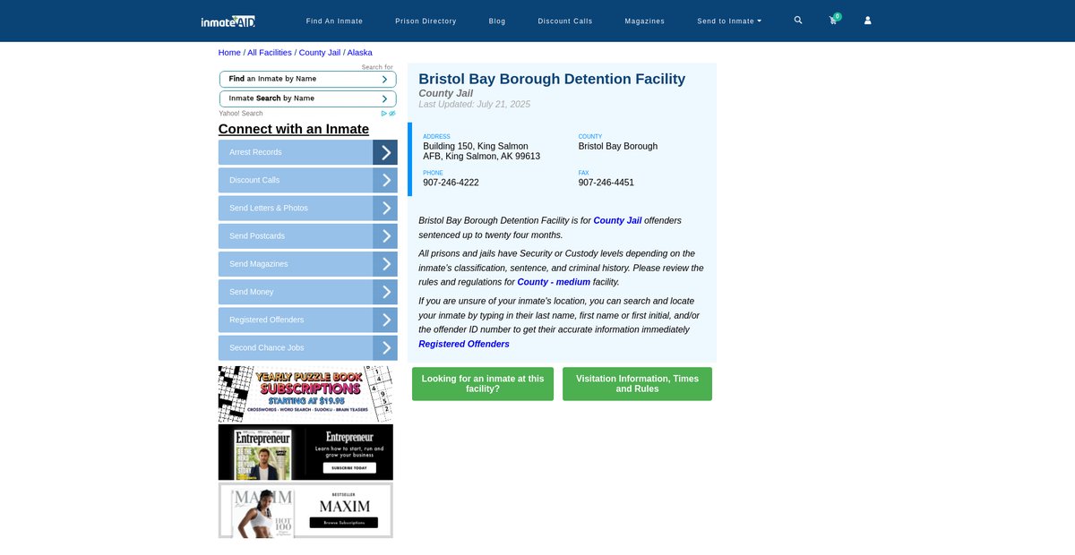 Preview of inmateaid.com
