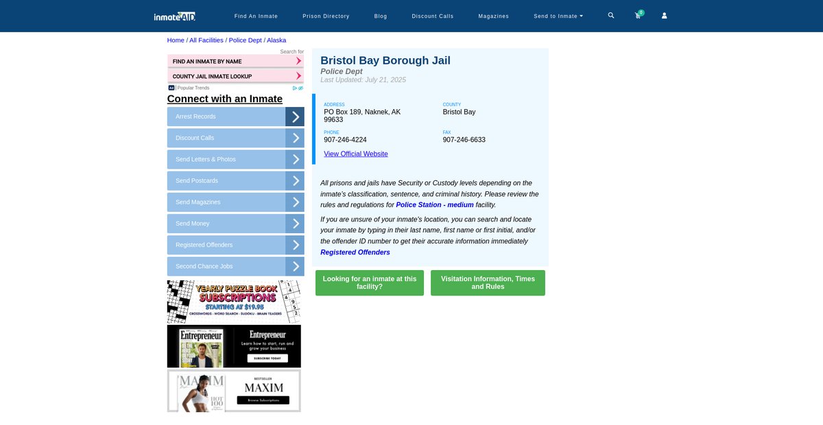 Preview of inmateaid.com