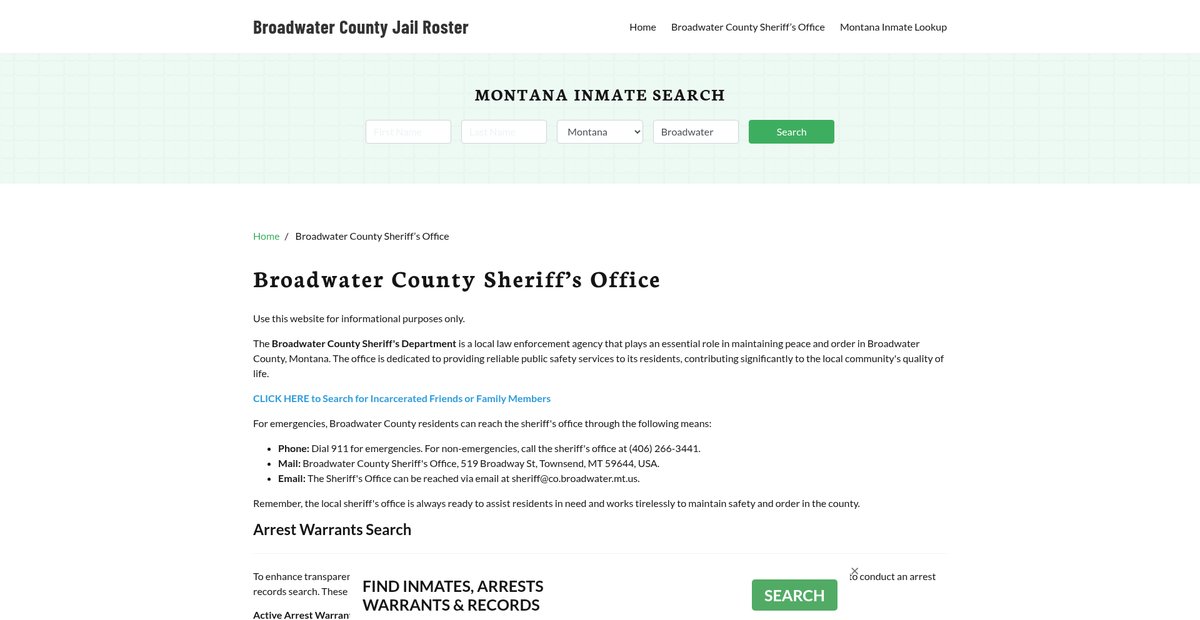 Preview of broadwatercountyjail.org
