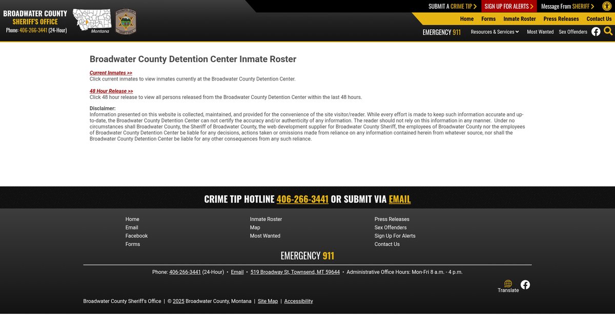 Preview of broadwatercountysheriff.org