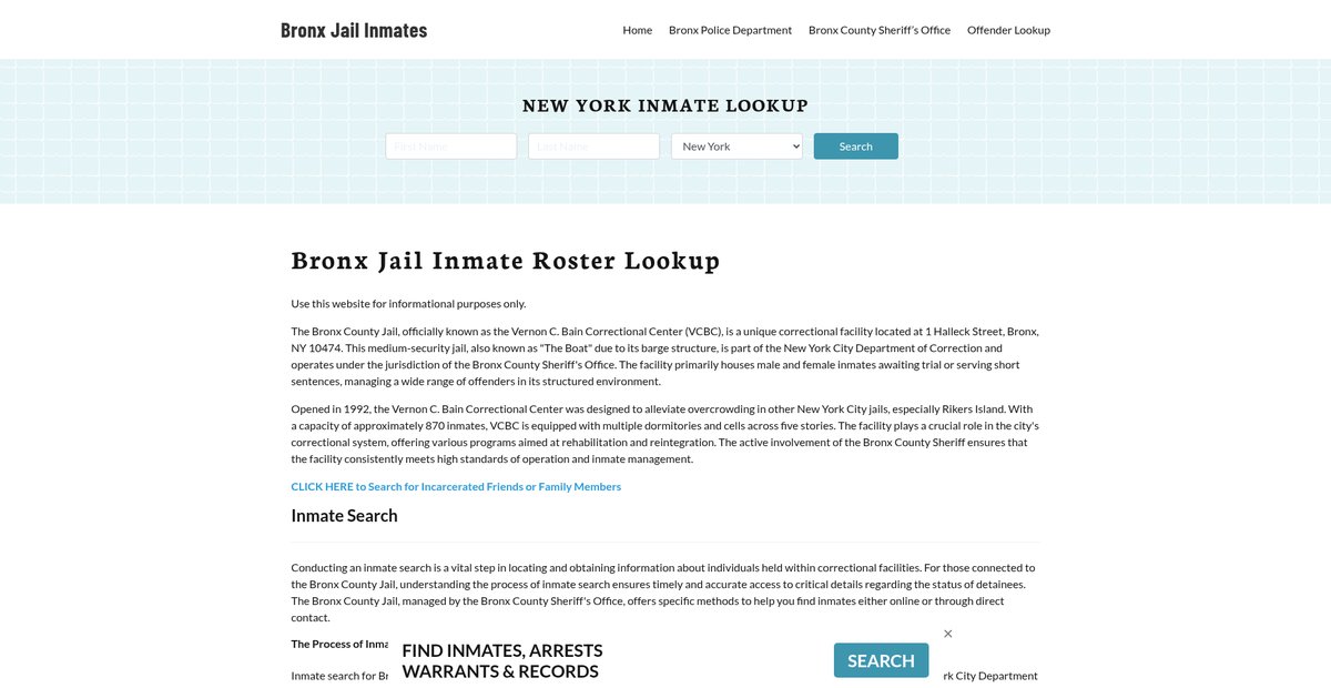Preview of bronxjail.org