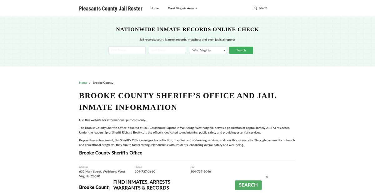 Preview of pleasantscountywv.org