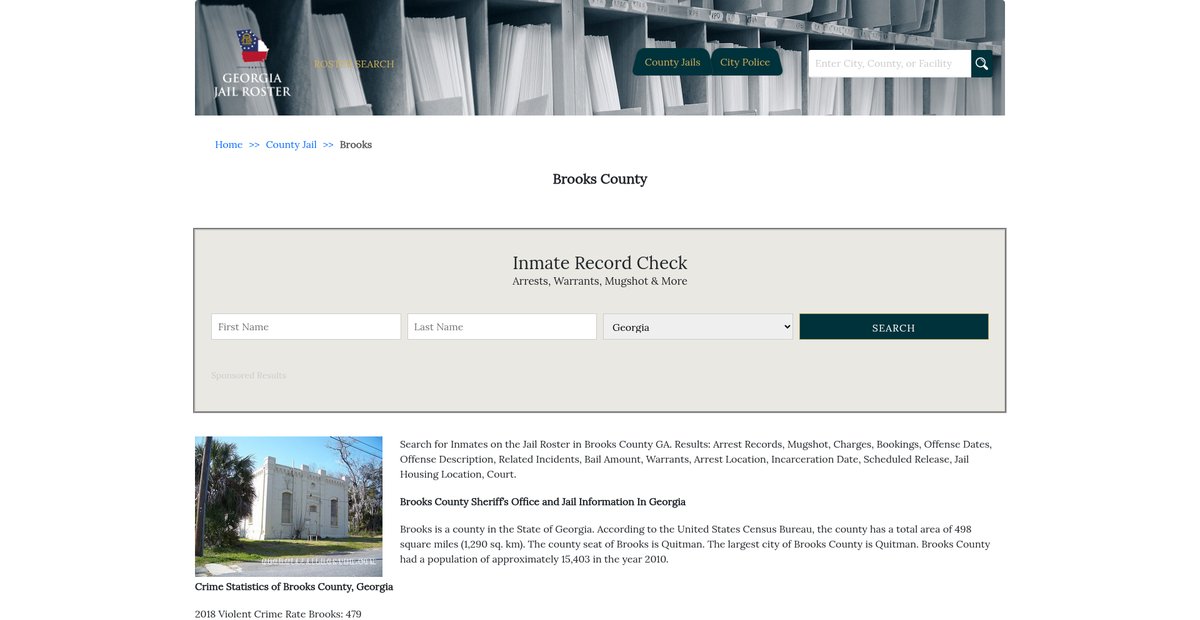 Preview of georgiajailroster.com