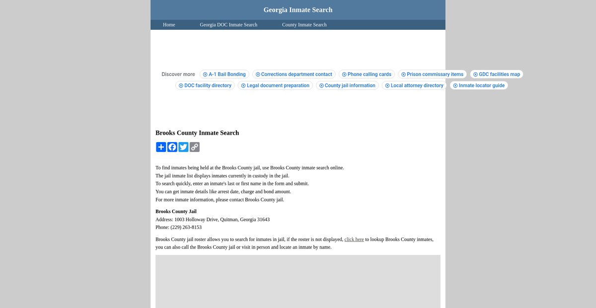 Preview of inmatesearchgeorgia.org