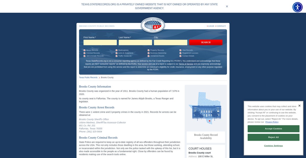 Preview of texas.staterecords.org