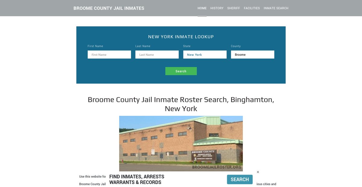Preview of broomejailroster.org