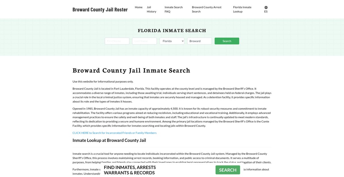Preview of browardcountyjail.org