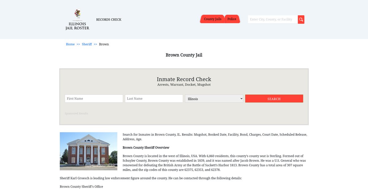 Preview of illinoisjailroster.com