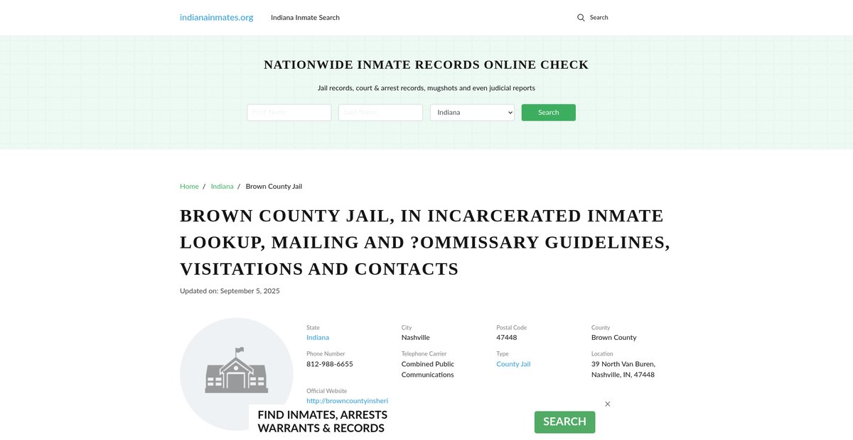 Preview of indianainmates.org