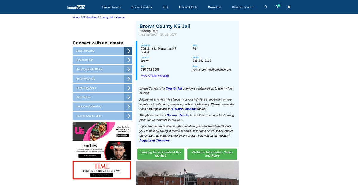 Preview of inmateaid.com
