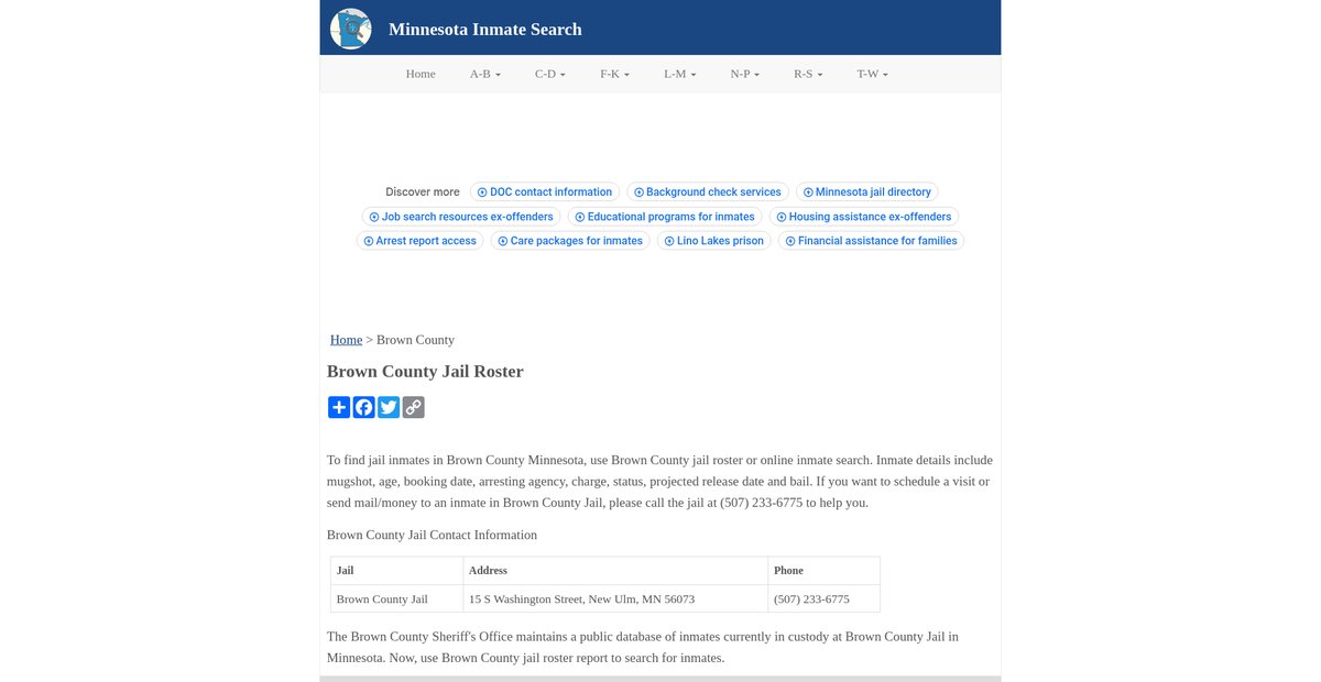 Preview of inmatesearchmn.org