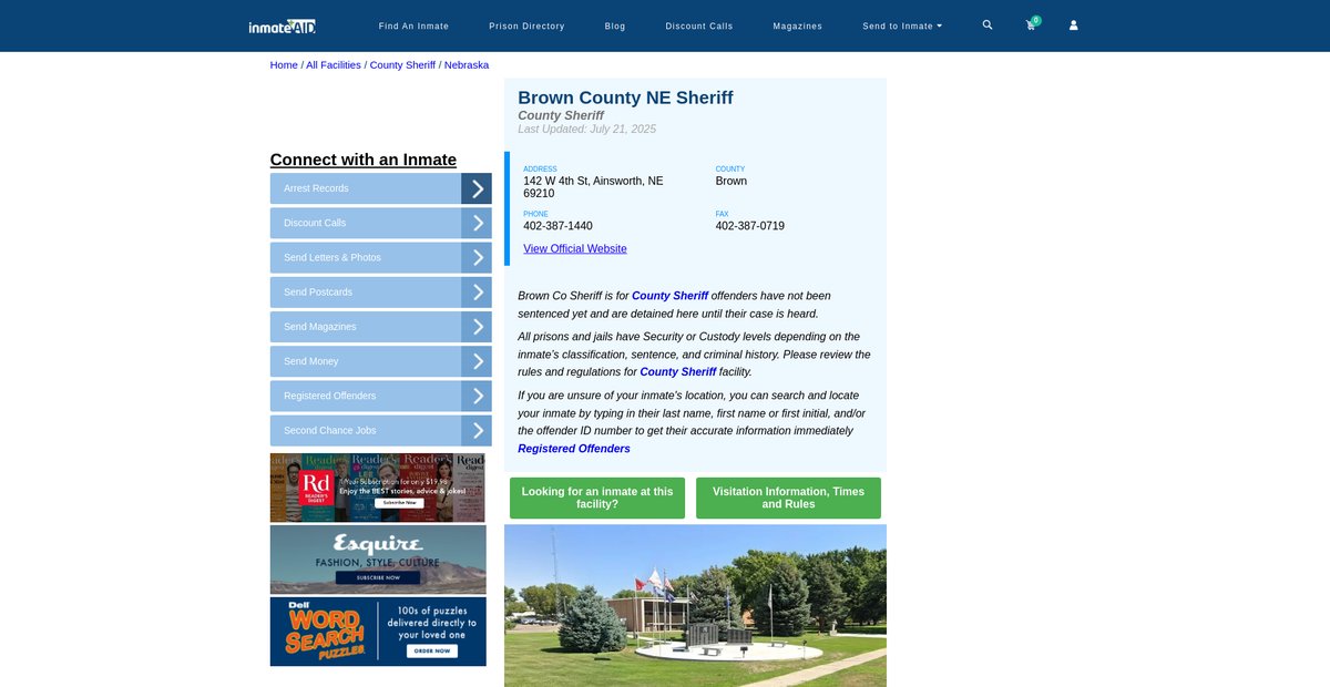 Preview of inmateaid.com