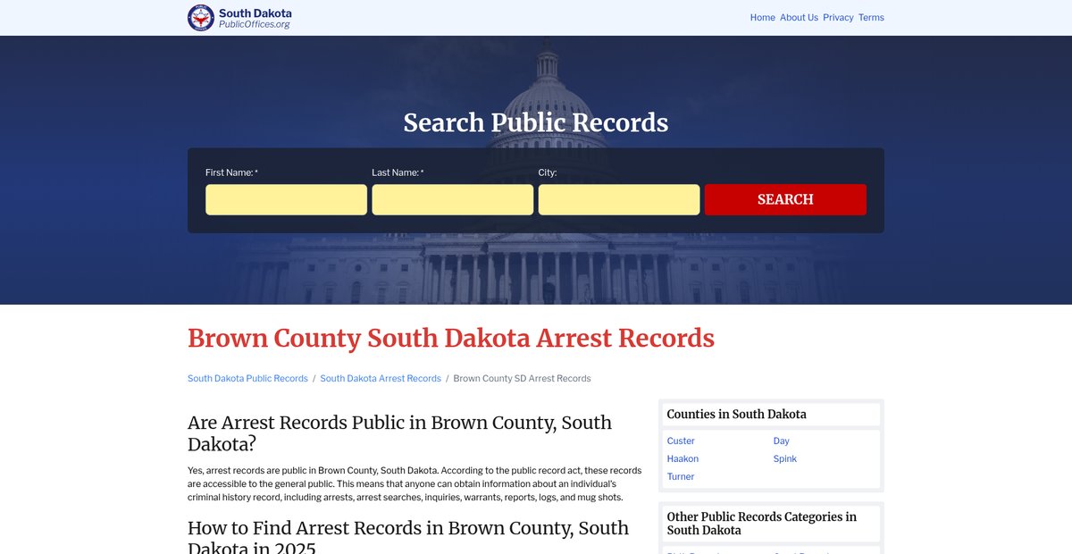 Preview of southdakota.publicoffices.org