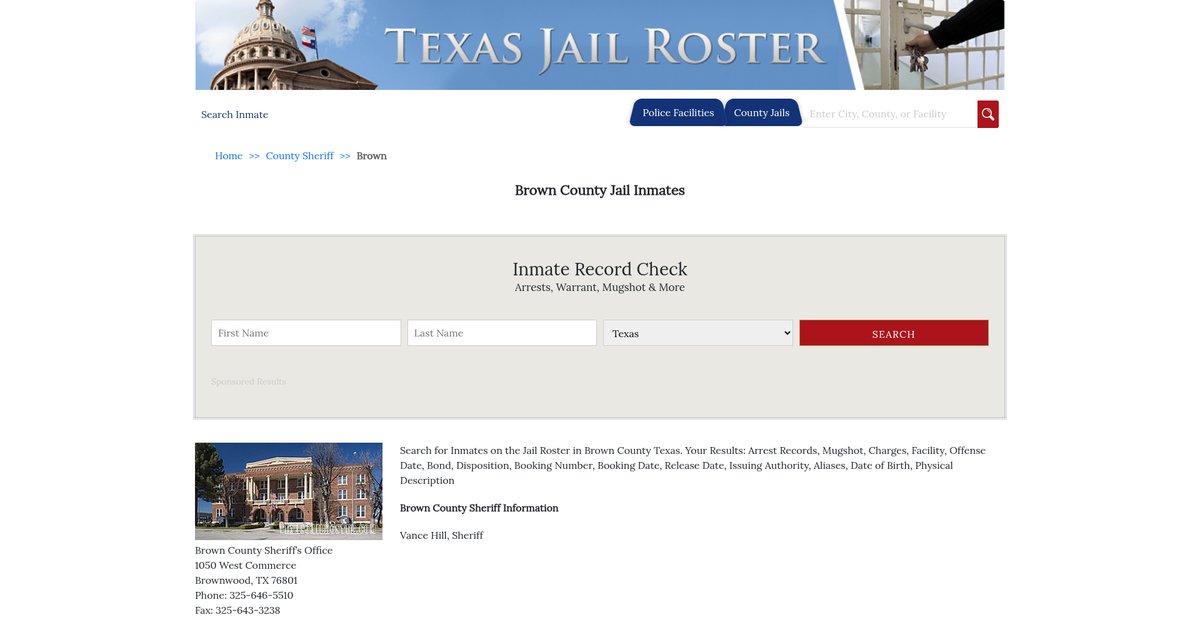 Preview of texasjailroster.com