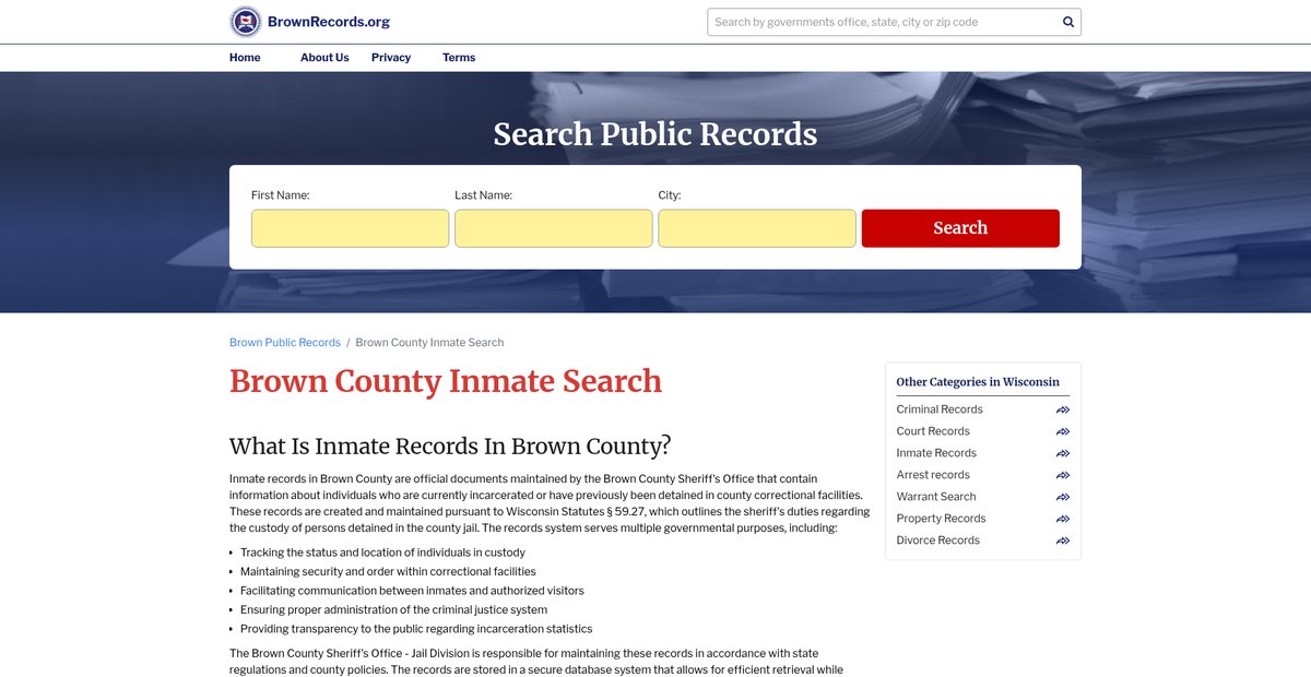 Preview of brownrecords.org