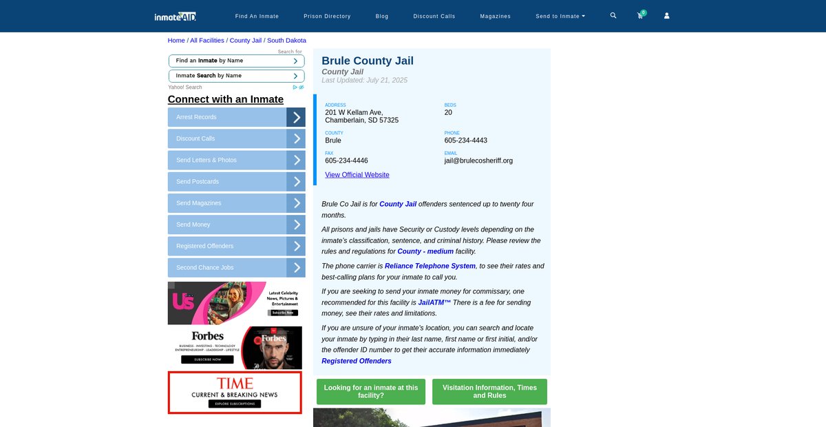 Preview of inmateaid.com