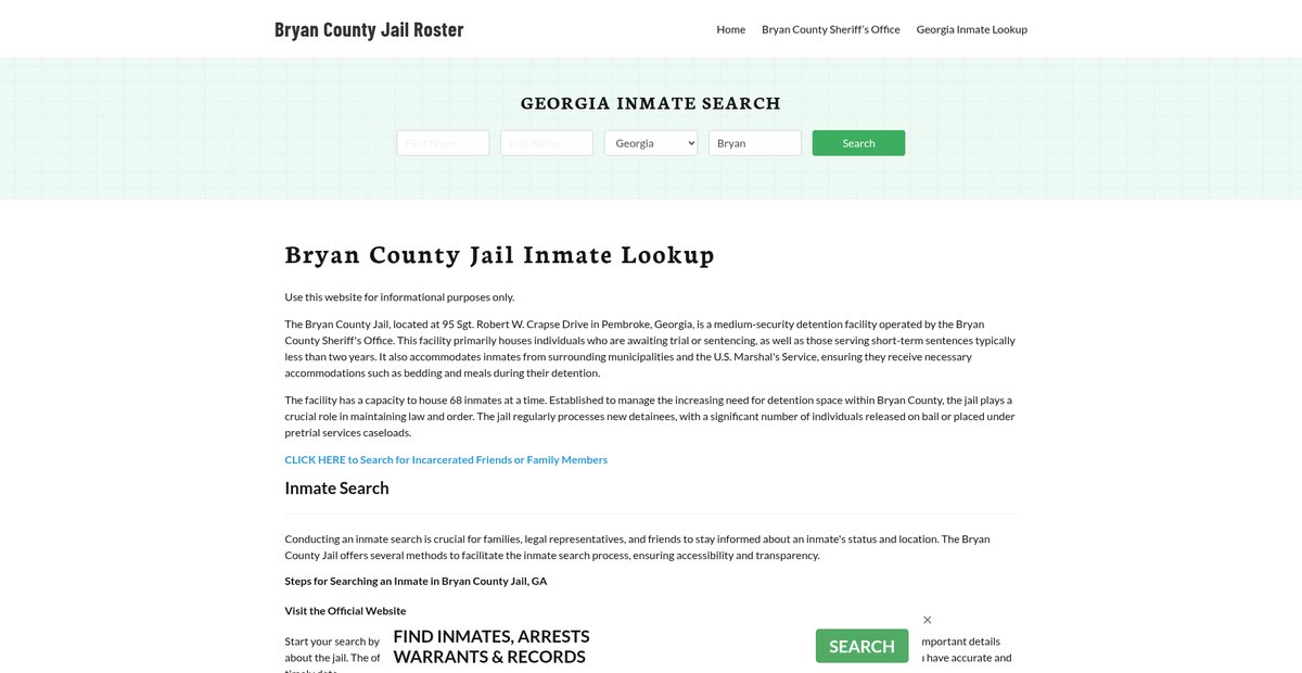 Preview of bryancountyjail.org