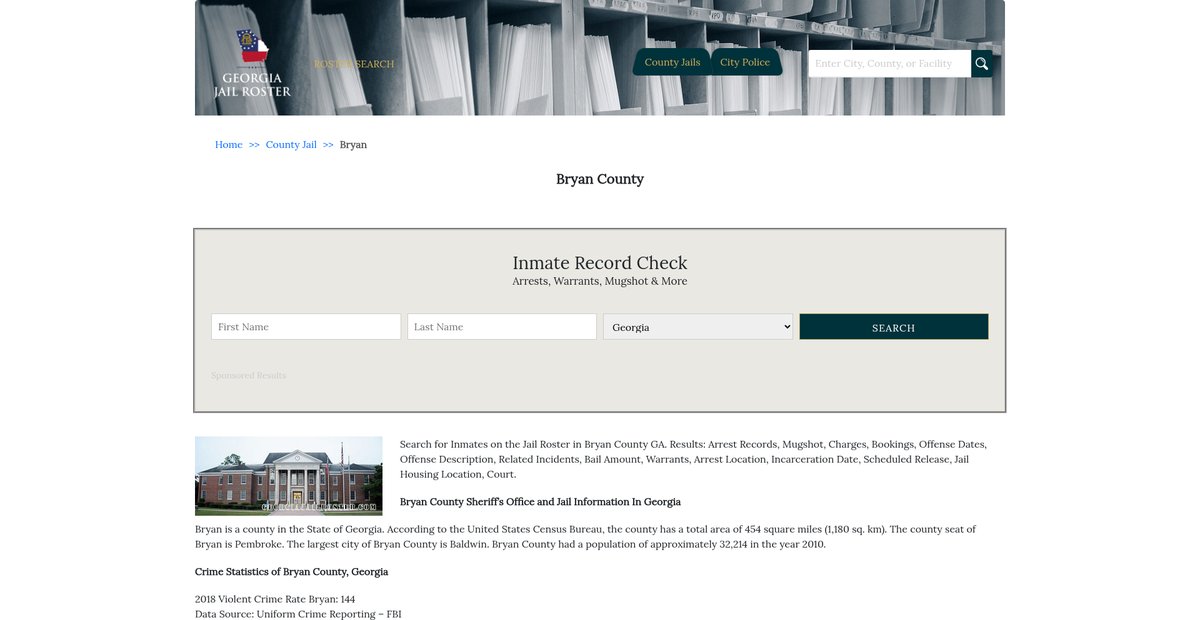 Preview of georgiajailroster.com