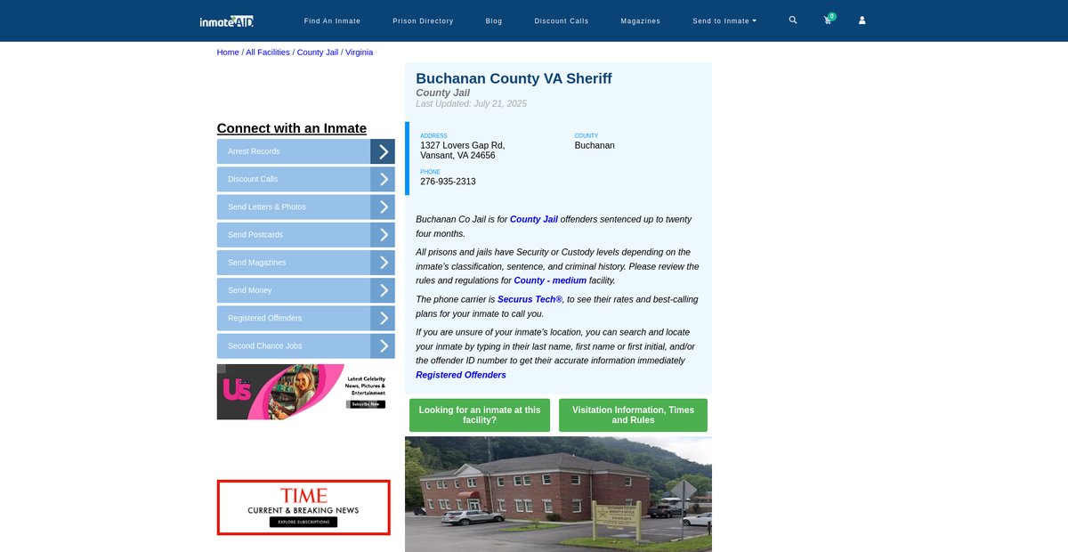 Preview of inmateaid.com