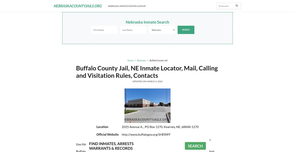 Preview of nebraskacountyjails.org