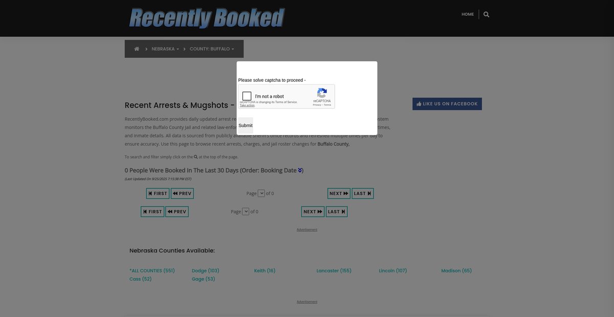 Preview of recentlybooked.com