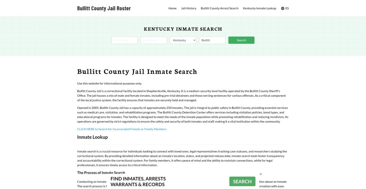 Preview of bullittcountyjail.org