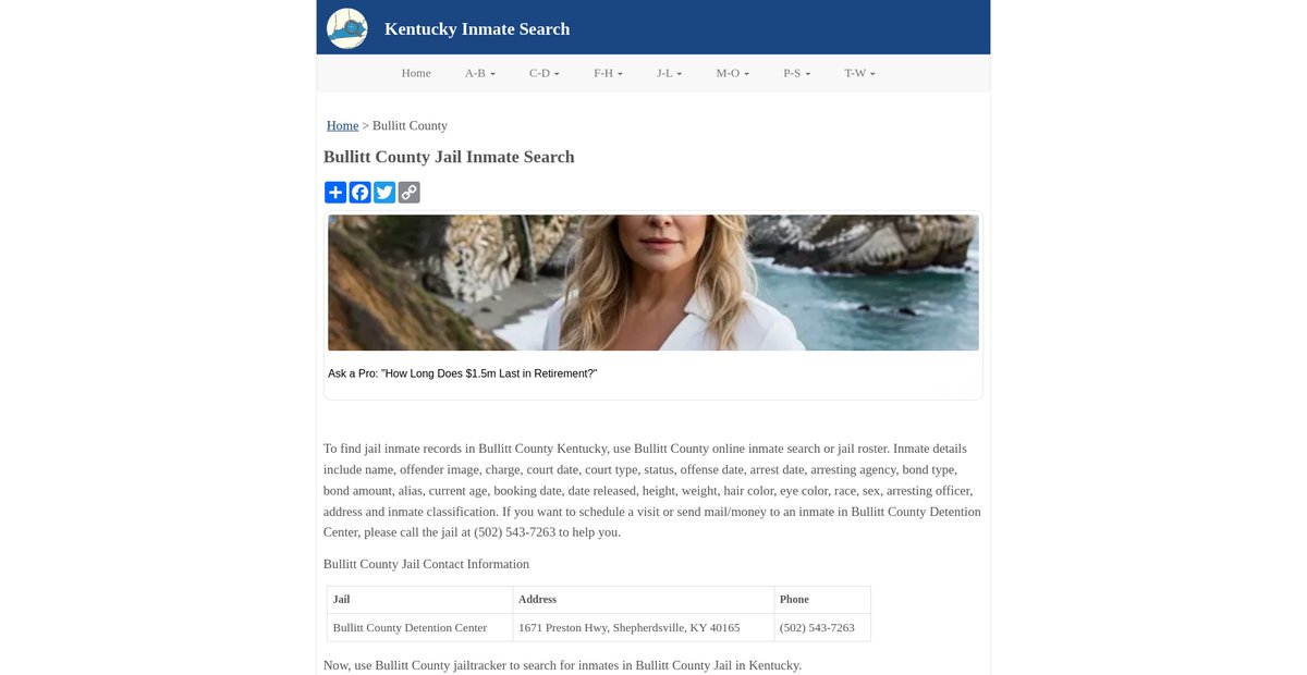 Preview of inmatesearchky.org