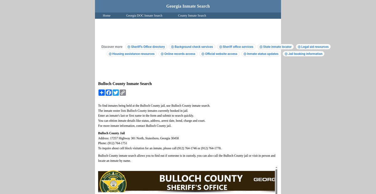 Preview of inmatesearchgeorgia.org
