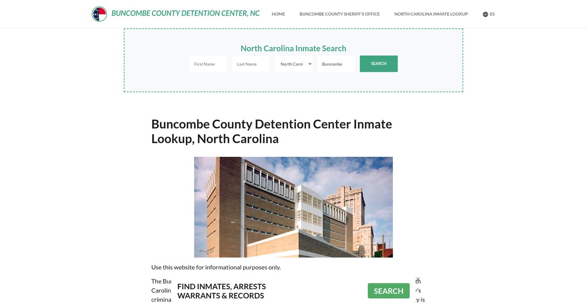 Preview of buncombecountydetentionnc.org