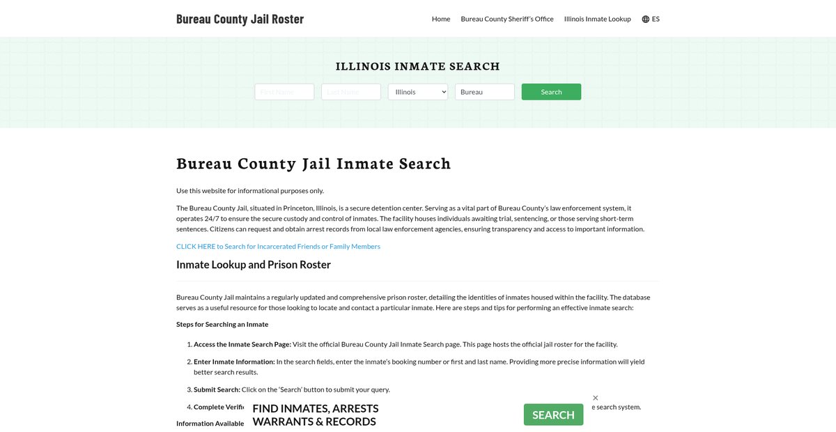 Preview of bureaucountyjail.org