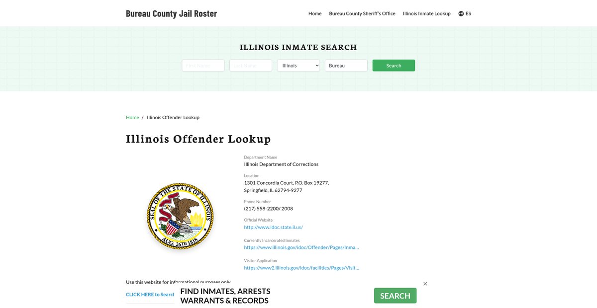 Preview of bureaucountyjail.org
