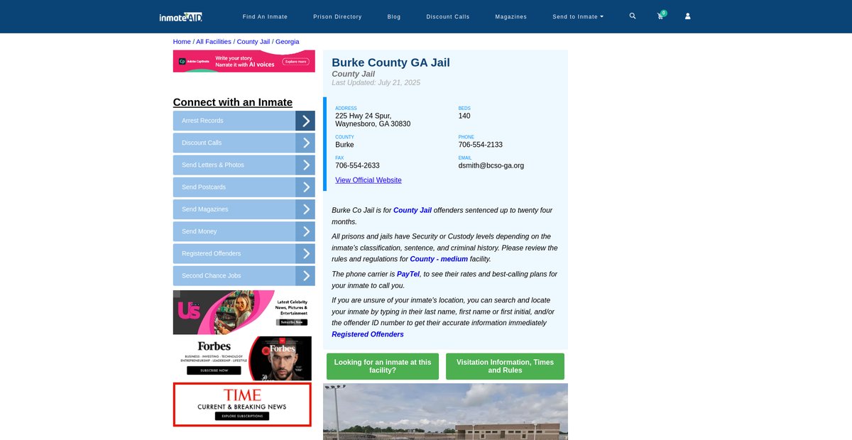 Preview of inmateaid.com
