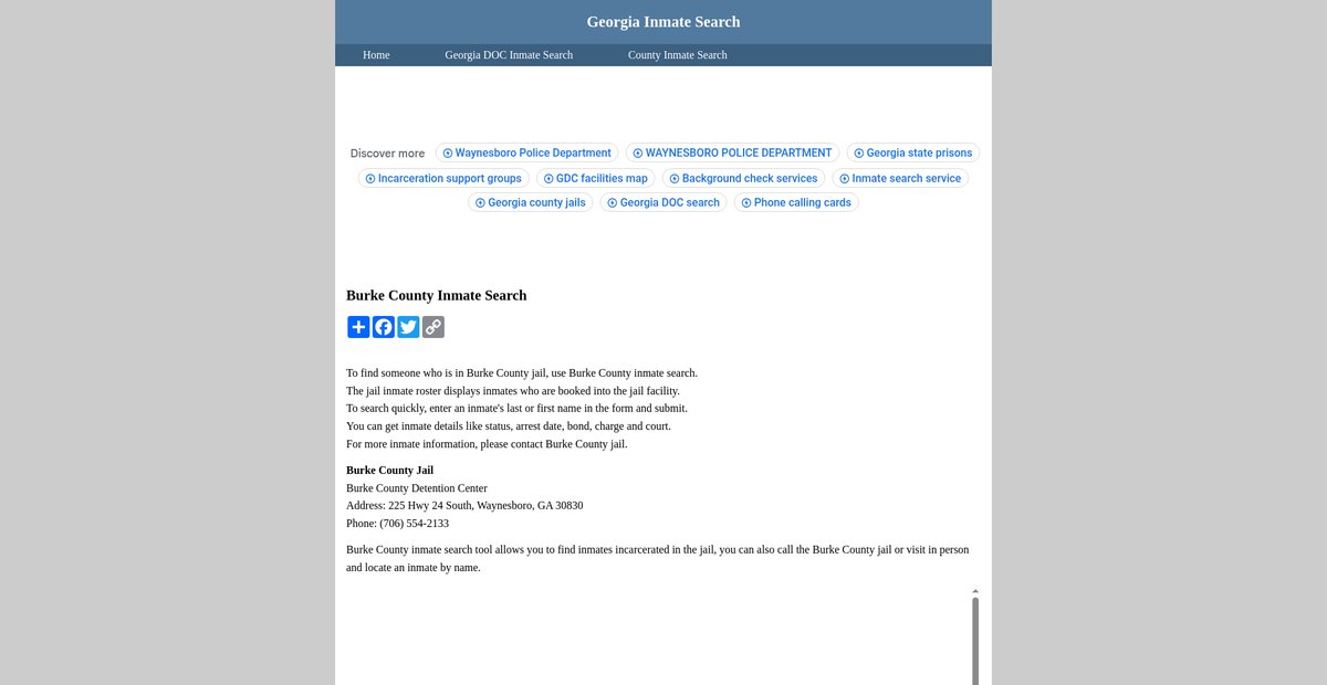 Preview of inmatesearchgeorgia.org