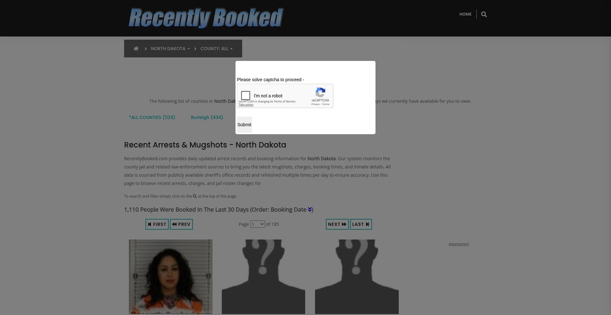 Preview of recentlybooked.com